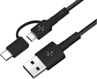 

Кабель ZMI, L403 Micro/Type-C to USB-A Combo Braided / ZMKAL403CNBK