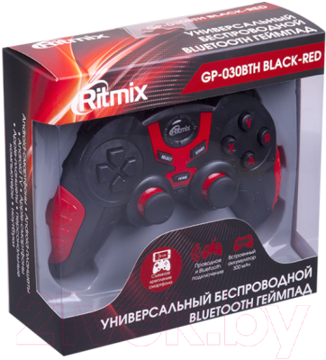 Геймпад Ritmix GP-030BTH (черный/красный)