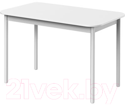 Обеденный стол Мамадома Фламп 120x70 (белый/белый)