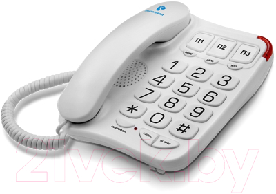 Проводной телефон Texet TX-214 (белый)
