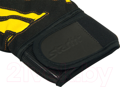 Перчатки для пауэрлифтинга Starfit SU-121 (M, черный/желтый)
