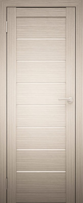 Дверь межкомнатная Юни Амати 01 90x200 (дуб беленый/стекло белое) - 