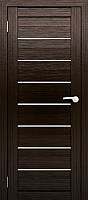 Дверь межкомнатная Юни Амати 01 60x200 (дуб венге/стекло белое) - 