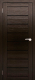 Дверь межкомнатная Юни Амати 01 60x200 (дуб венге/стекло черное) - 