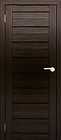 Дверь межкомнатная Юни Амати 01 70x200 (дуб венге/стекло черное) - 