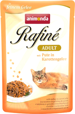 Влажный корм для кошек Animonda Rafine Soupe Adult с индейкой в морковном желе (100г)