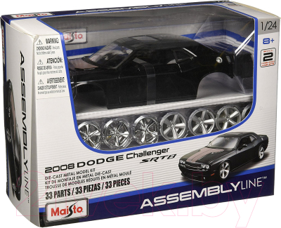 Масштабная модель автомобиля Maisto Додж Челенджер (2008 года) / 39280 (сборная, черный)