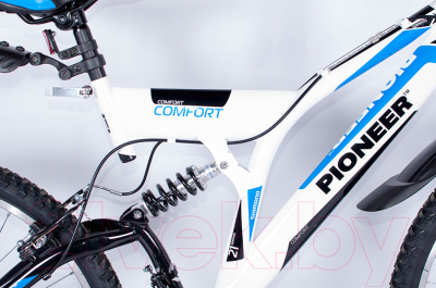 Велосипед PIONEER Comfort (18, белый/черный/синий)