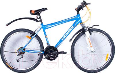 Велосипед PIONEER Cowboy (18, синий/белый/оранжевый)