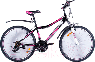 Велосипед PIONEER Juliet (15.5, черный/белый/розовый)