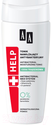 Тоник для лица AA Help Acne Skin антибактериальный увлажняющий (200мл)