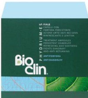 Ампулы для волос Bioclin Phydrium-ES против перхоти освежающие и смягчающие (10x7.5мл)