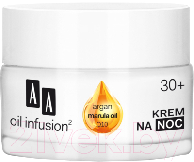 

Крем для лица AA, Oil Infusion2 30+ питание + разглаживание морщин ночной