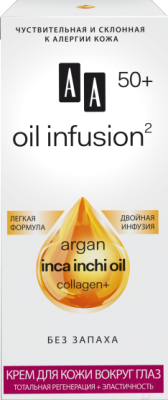 Крем для век AA Oil Infusion2 50+ тотальная регенерация + эластичность (15мл)