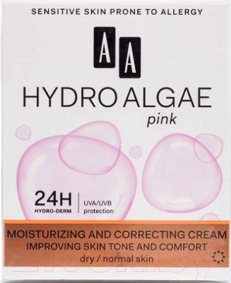 Крем для лица AA Hydro Algi увлажняюще-корректир. для сухой и норм. кожи дневной (50мл)