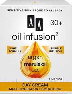 Крем для лица AA Oil Infusion2 30+ мульти-увлажнение + разглаживание дневной (50мл)