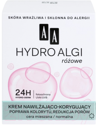 Крем для лица AA Hydro Algi увлажняюще-корректирующ. для комбиниров. кожи дневной (50мл)