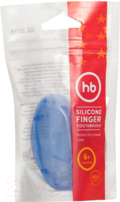 Зубная щетка для новорожденных Happy Baby Finger Silicone 20008 (сиреневый)