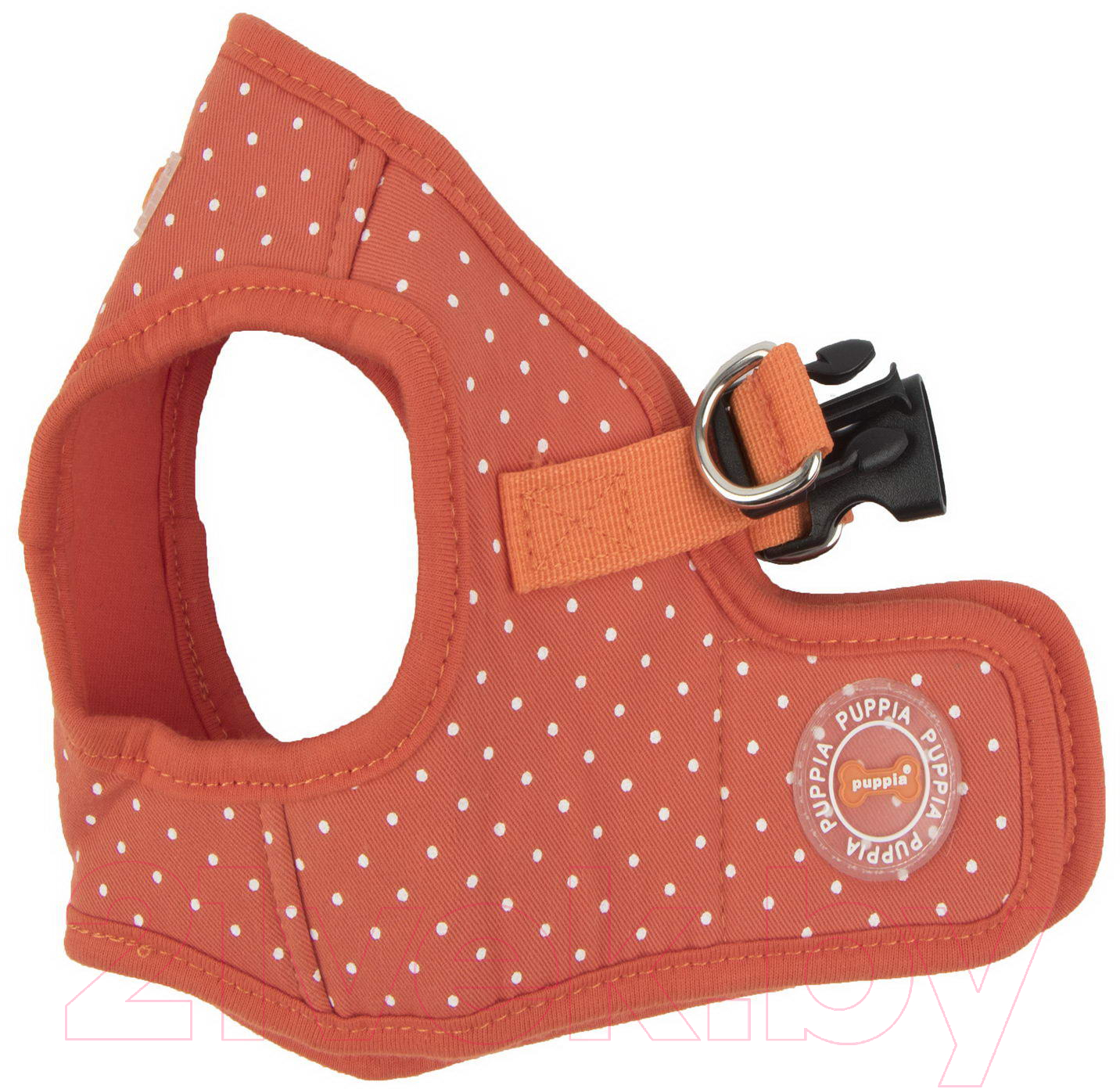 Шлея-жилетка для животных Puppia Dotty / PARA-HB1529-OR-S (оранжевый) — фото 2