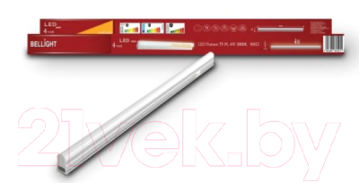 

Светильник линейный Bellight, LED T5 PL 4W 300мм 3000K