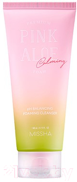 

Пенка для умывания Missha, Premium Pink Aloe Ph Balancing Foaming Cleanser