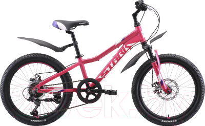Детский велосипед STARK Bliss 20.1 D 2020 (розовый/фиолетовый/белый)