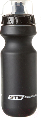 Бутылка для воды STG CSB-542M / Х88766 с крышкой (600мл, черный)