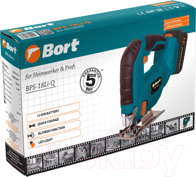 Электролобзик Bort BPS-18LI-Q (93720384)