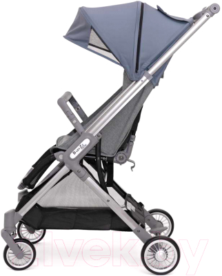Детская прогулочная коляска Babyzz Prime (серый/голубой)