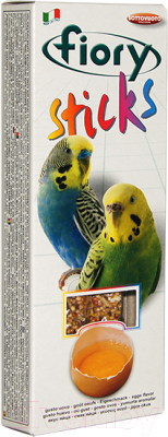 Лакомство для птиц Fiory Палочки для попугаев с яйцом / 2550 (60г)
