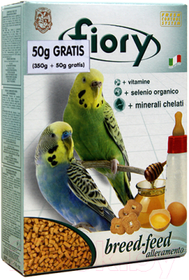 Корм для птиц Fiory Breed-feed для разведения волнистых попугаев / 6016 (400г)