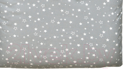 Простыня для малышей Martoo Comfy / СM90x200-GR-WTST (белые звезды на сером)