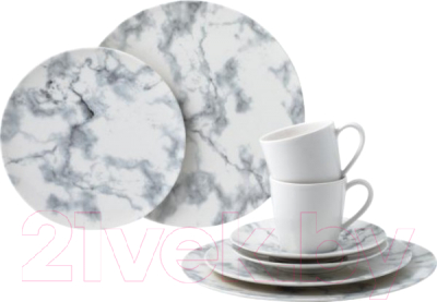 Набор столовой посуды Villeroy & Boch Marmory / 19-5163-8855 (8пр, белый)
