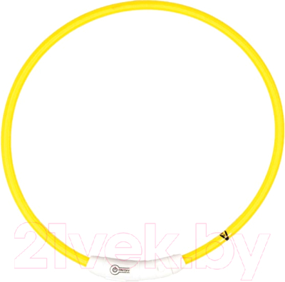 Ошейник Duvo Plus 1270011/DV (нейлоновый, светящийся, желтый)