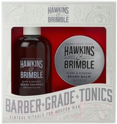 Набор косметики для лица Hawkins & Brimble Beard Gift Set бальзам 50мл+шампунь 250мл