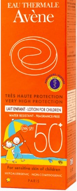 Молочко солнцезащитное Avene SPF50+ для детей (30мл)