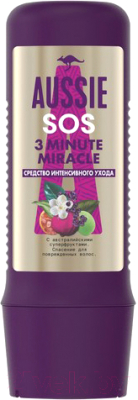 Маска для волос Aussie 3 Minute Miracle SOS (225мл)