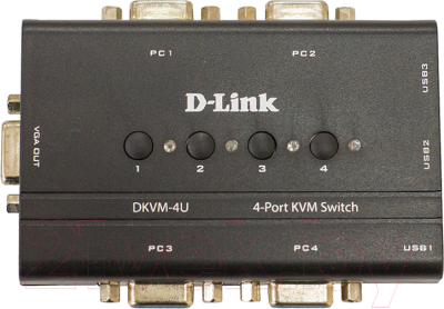 Переключатель портов D-Link DKVM-4U/C2A