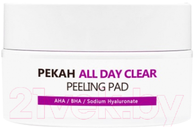 Пилинг для лица Pekah All Day Clear очищающие и отшелушивающие диски (65мл)