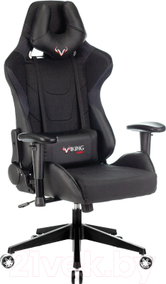 Кресло геймерское Бюрократ Zombie Viking-4 Aero Black Edition (искусственная кожа/ткань черный)