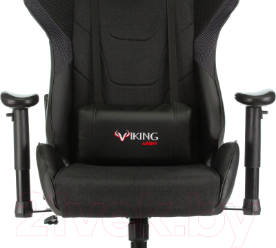 Кресло геймерское Бюрократ Zombie Viking-4 Aero Black Edition (искусственная кожа/ткань черный)