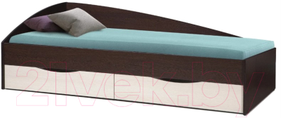 Односпальная кровать Олмеко Фея-2 80x190 (венге/дуб беленый)