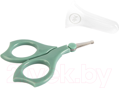 Ножницы для новорожденных Happy Baby Scissors с колпачком 17004 (оливковый)