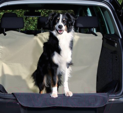 Чехол в багажник для собак Trixie 13238 (бежевый/черный)