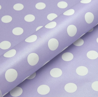 Набор бумаги для оформления подарков No Brand В горошек / 3283-1 (10л, светло-фиолетовый) - 