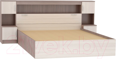 Комплект мебели для спальни Rikko Бася КР552 с прикроватным блоком (шимо темный/шимо светлый)