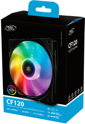 Вентилятор для корпуса Deepcool CF120 (DP-FA-RGB-CF120-1)