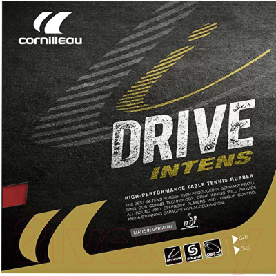 

Накладка для ракетки настольного тенниса Cornilleau, Drive Intens 1.8 / 612780