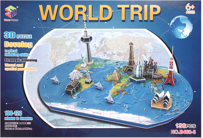 Конструктор Darvish Карта мира. Достопримечательности / DV-T-2205