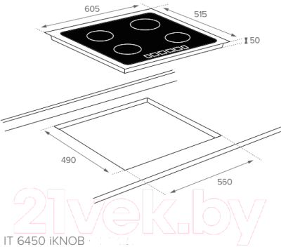 Комплект встраиваемой техники Teka HBB 605 + IT 6450 Iknob